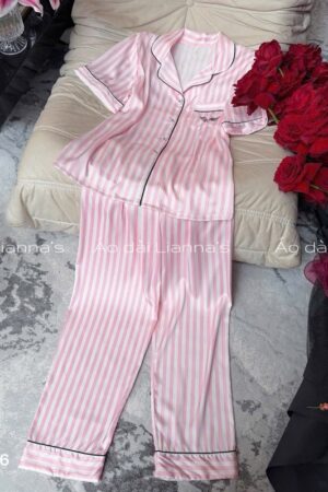 Set lụa tay ngắn quan dài Victoria