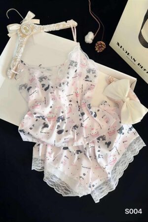 Set lụa 2 dây cat & cow