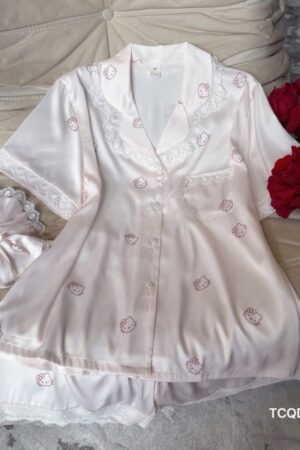 set lua đùi cao cấp kitty hồng