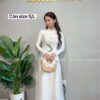 Áo dài trắng lua vân gỗ kết hoa kiotviet b62255249e20c9019ca3aa292ccb072c