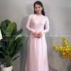 Áo dài lụa tơ tằm hà đông Hồng phấn kiotviet d28ed9b78b5d0e8b367966c14ddadbad