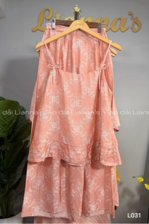 Set 2 dây lụa tơ tằm cam